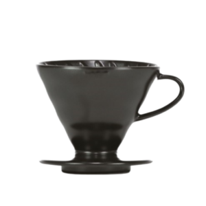 V60 02 DRIPPER mat črn